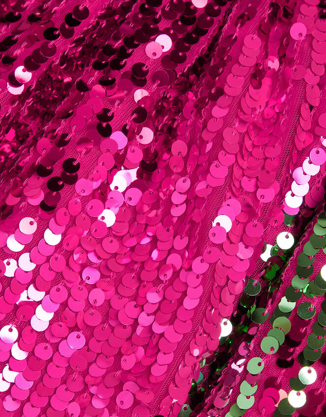 Sequin Tulle Skirt, Pink (PINK), large