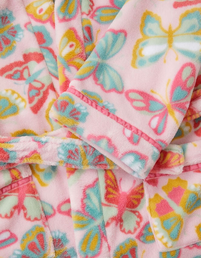 Butterfly Print Dressing Gown, Pink (PINK), large