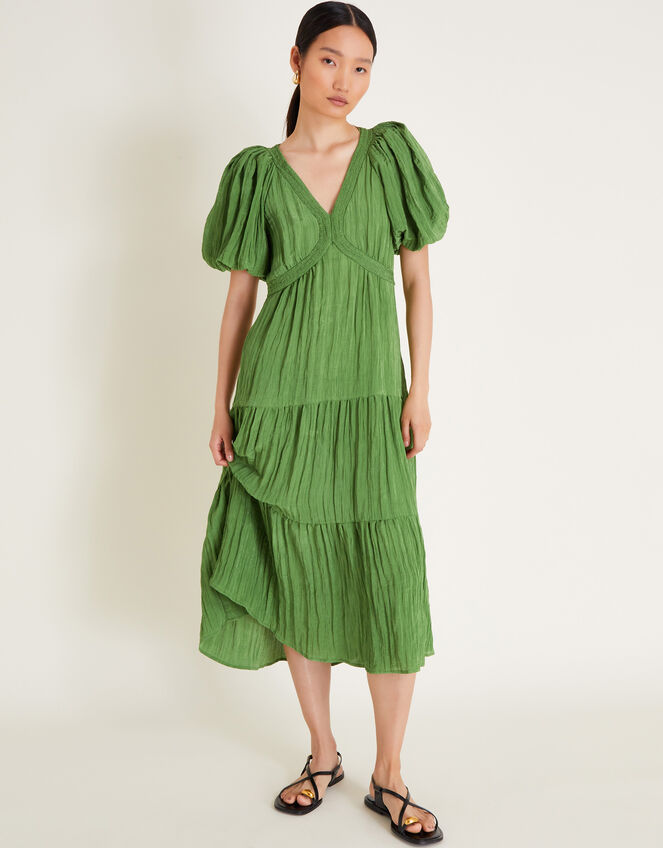 Lydia Tea Dress, Green (GREEN), large