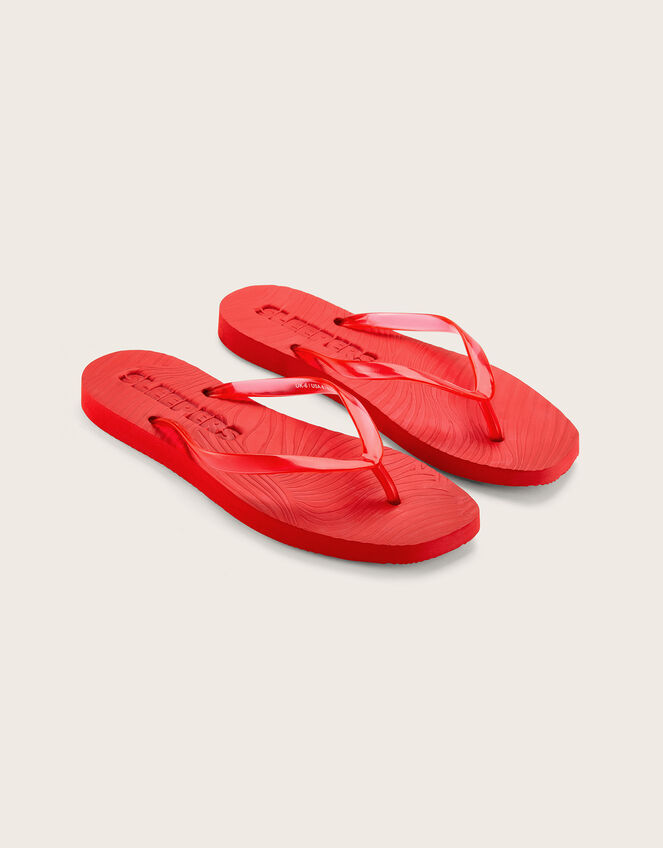 East Tapered Platform Flip Flops, Red (RED), large