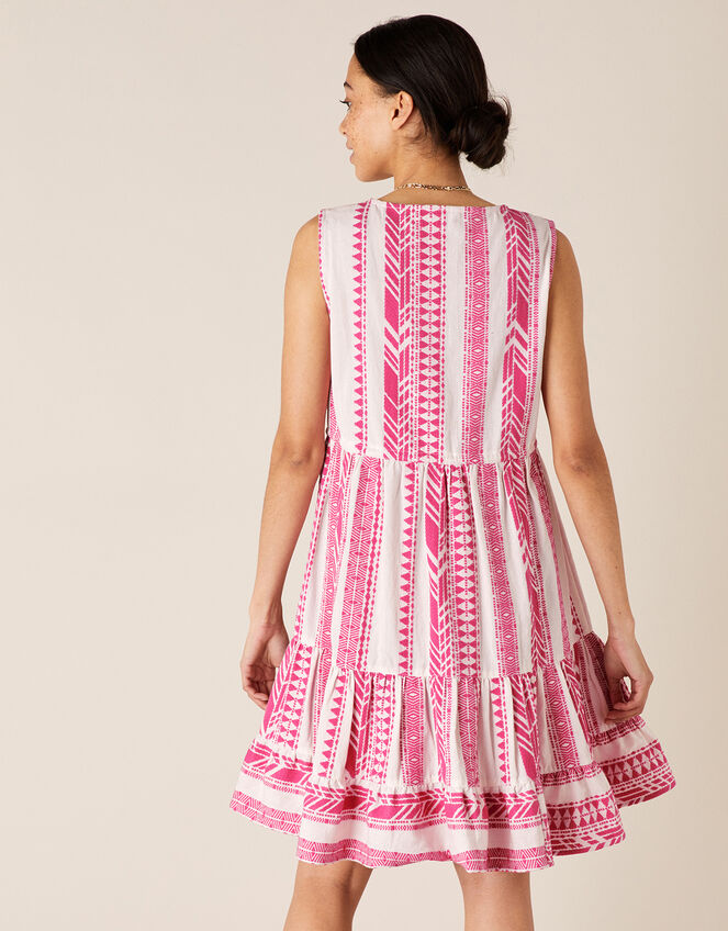 Woven Jacquard Dress, Pink (PINK), large