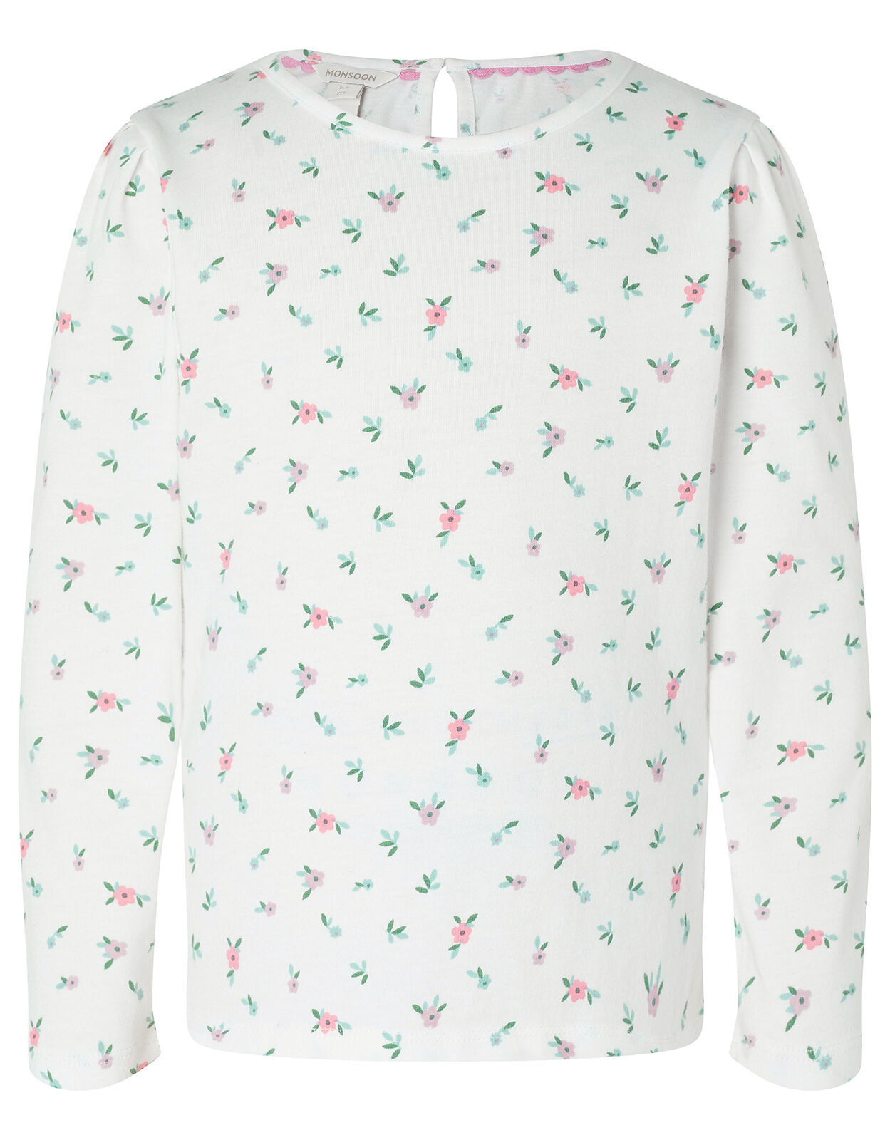 Embroidered Cord Pinafore Dress and Top Set Green