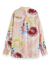 Scotch and Soda Relaxed Print Shirt, Pink (PINK), large