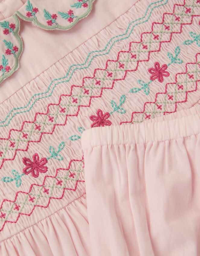 Baby Smocked Dress & Briefs Set, Pink (PINK), large