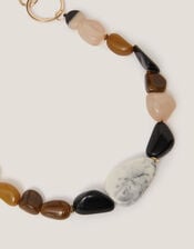 Long Mix Stone Bag Charm, , large