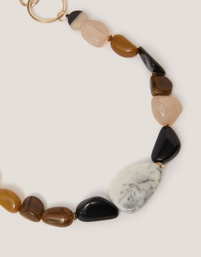 Long Mix Stone Bag Charm, , large