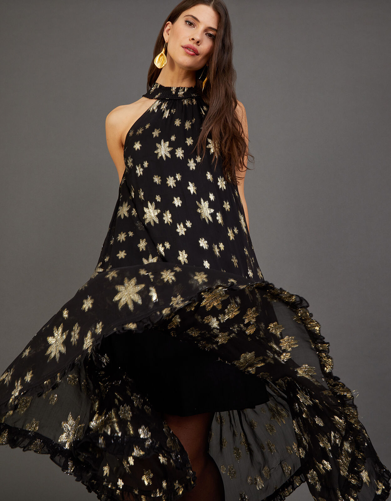Black trapeze dress outlet