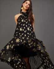 Ellen Star Trapeze Dress, Black (BLACK), large