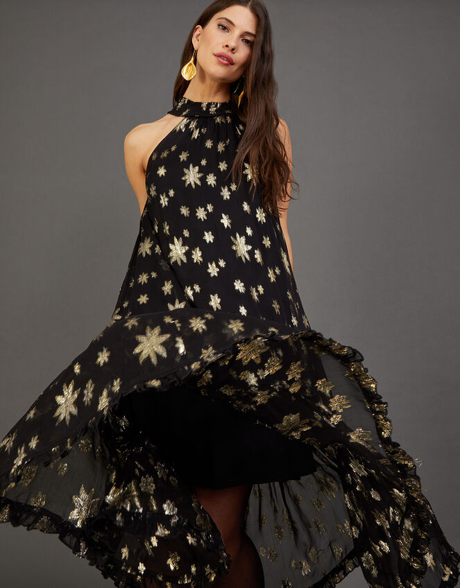 Ellen Star Trapeze Dress, Black (BLACK), large