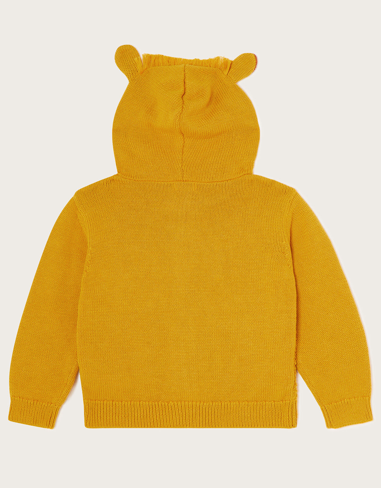 Leo the Lion Knit Hoodie Yellow