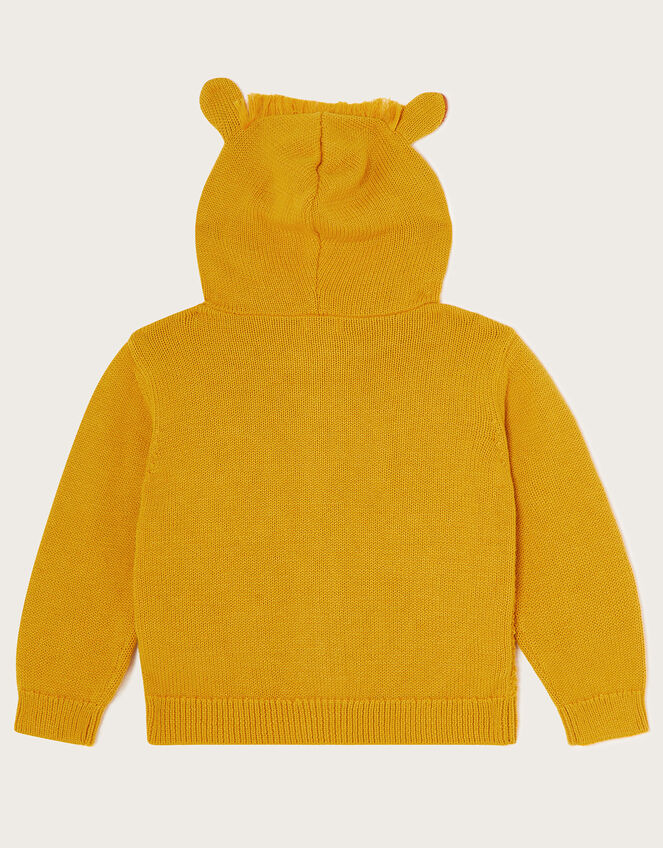 Leo the Lion Knit Hoodie, Yellow (MUSTARD), large