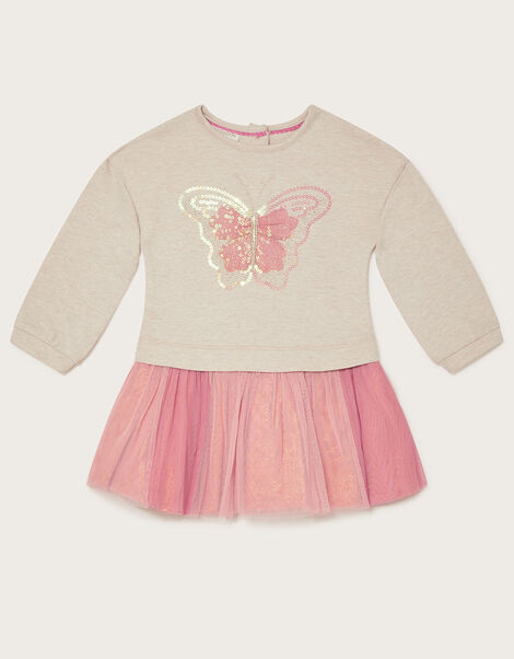 Baby Butterfly Net Skirt Dress Ivory, Ivory (IVORY), large