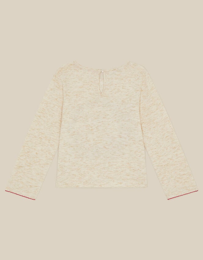 Christmas Wreath Top, Ivory (IVORY), large