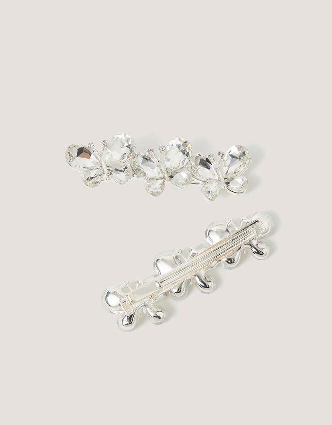 2-Pack Jewel Butterfly Hair Clips, , large