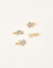 Enchanted Rainbow Gem Hair Clips, , large