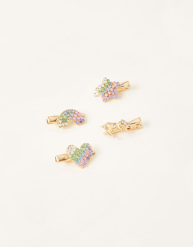 Enchanted Rainbow Gem Hair Clips, , large