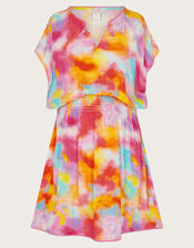 Tie Dye Kaftan Dress, Multi (MULTI), large