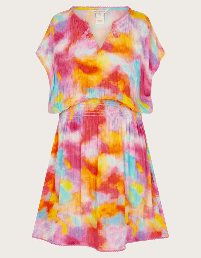 Tie Dye Kaftan Dress, Multi (MULTI), large
