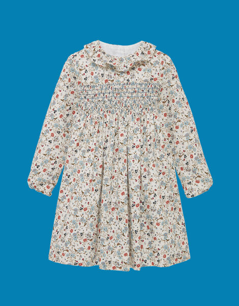 Trotters Bella Smocked Dress Blue, Blue (BLUE), large