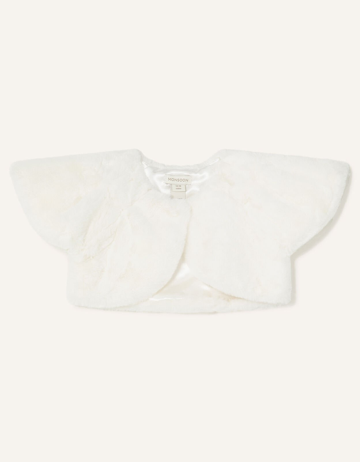 Baby faux fur shrug shop