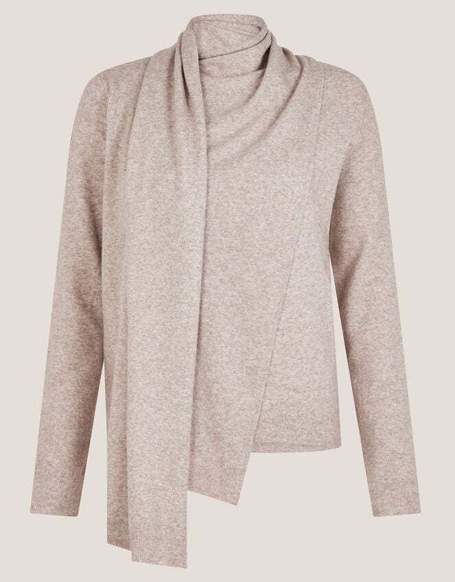 Sally 2-in-1 Scarf Sweater, Natural (NATURAL), large