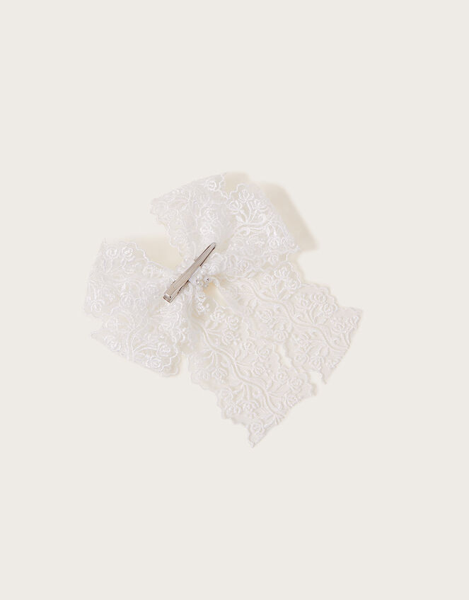 Alea Lacey Bow Tie Hair Clip, , large