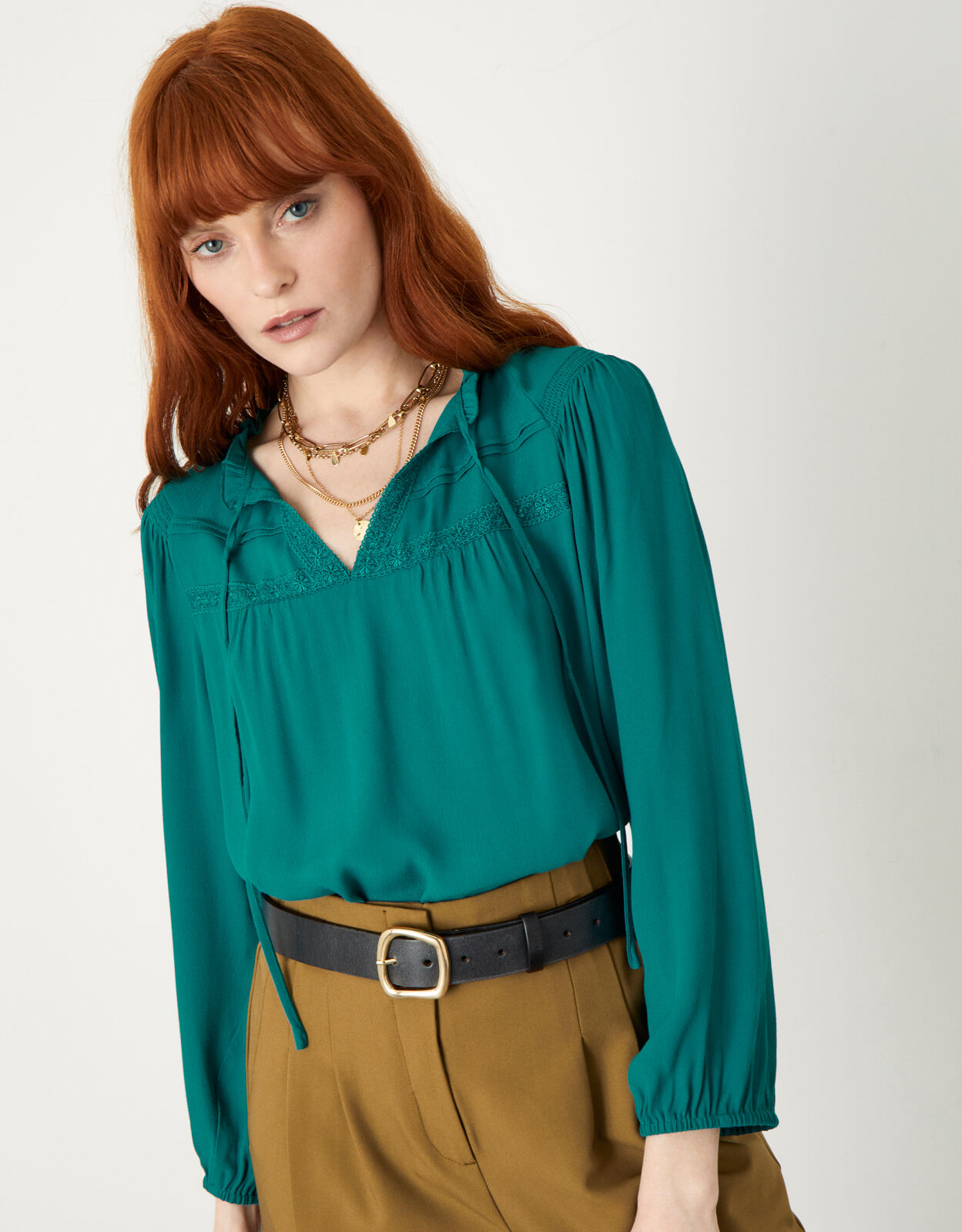 Teal blouse clearance