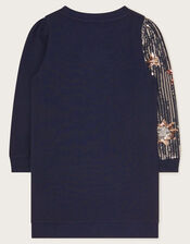 Sequin Star Embellished Tunic, Blue (NAVY), large