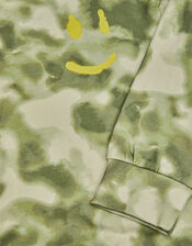 Camo Tie-Dye Hoodie, Green (KHAKI), large