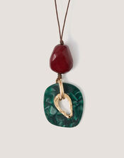 Organic Pendant Cord Necklace, , large