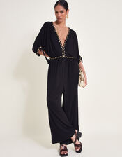 Eden Jersey Jumpsuit, Black (BLACK), large