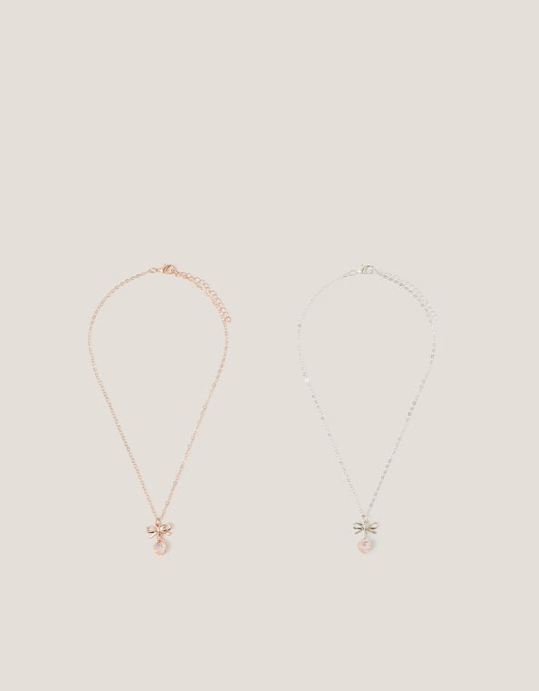 2-Pack Bow Necklaces, , large