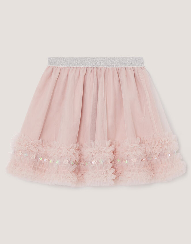 Carolyn Embellished Ruffle Skirt, Pink (PINK), large