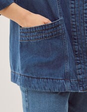 Lorna Kimono Denim Jacket, Blue (MID AUTHENTIC BLUE), large