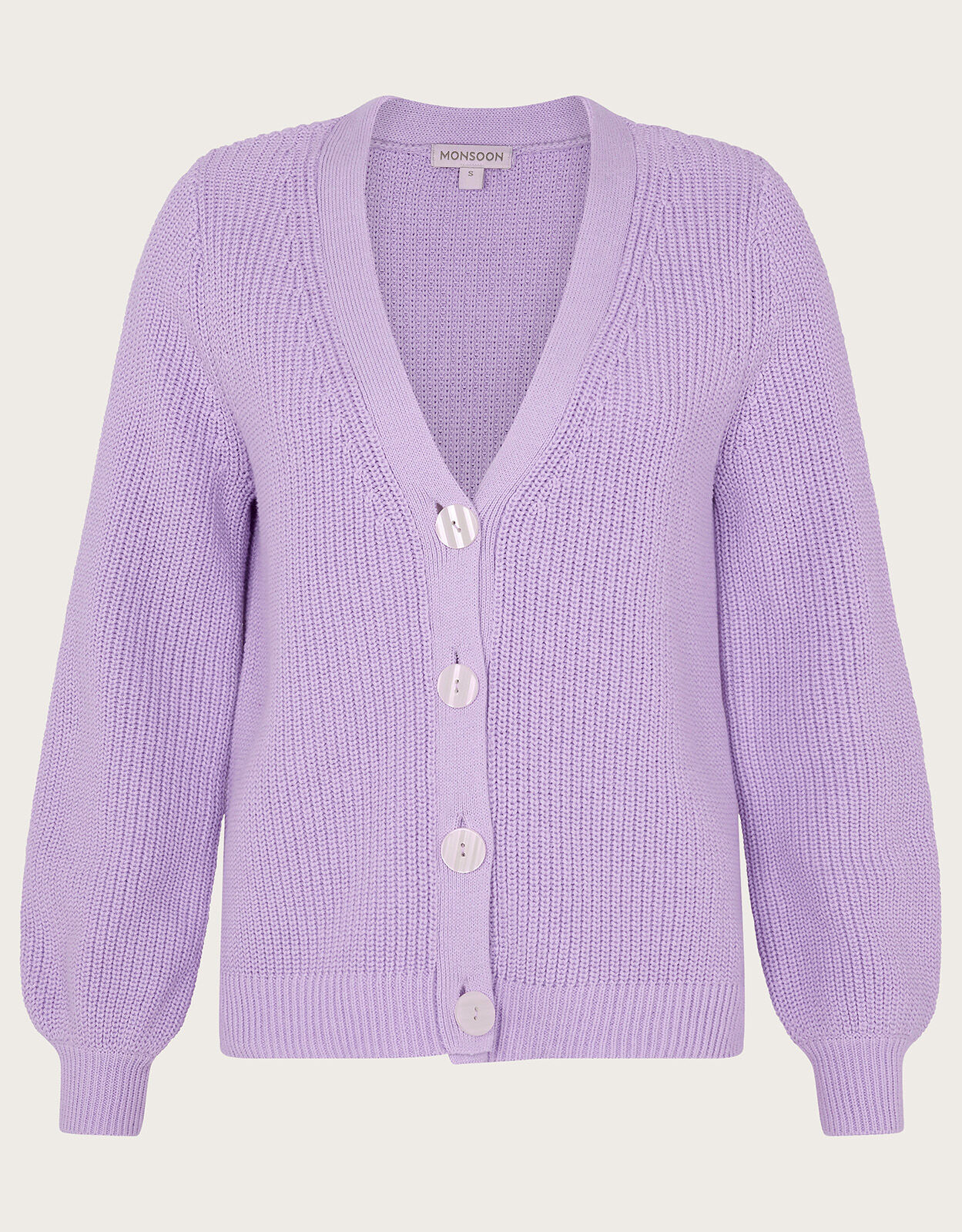 lilac cardigan