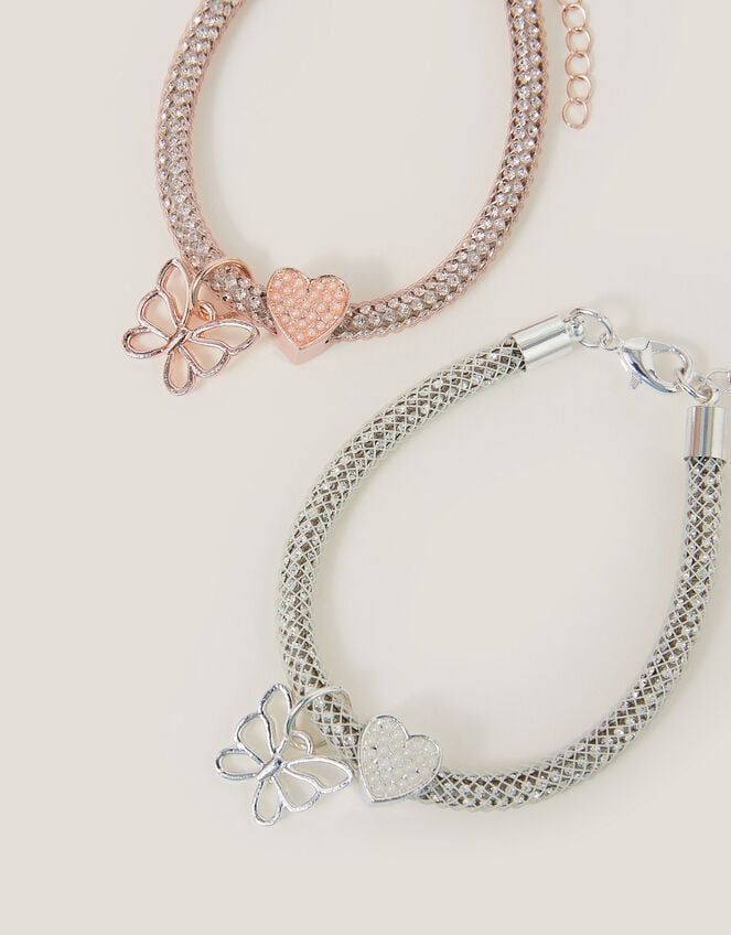 2-Pack Butterfly Encased Bracelets, , large