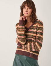 Scout Fair Isle Jumper & Scarf Set, Orange (ORANGE), large