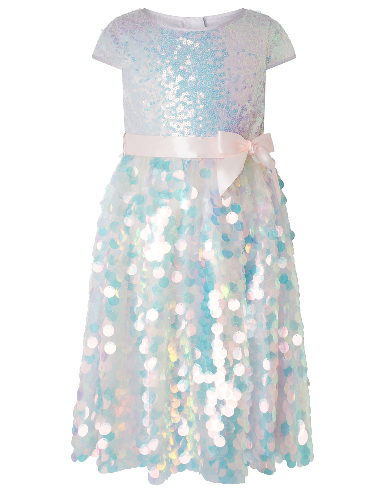 Mermaid Pearl Sequin Dress Pink