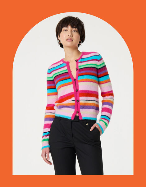 Fabienne Chapot Henry stripe Cardigan, Multi (MULTI), large