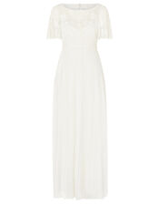 Shelly Floral Embellished Bridal Dress, Ivory (IVORY), large