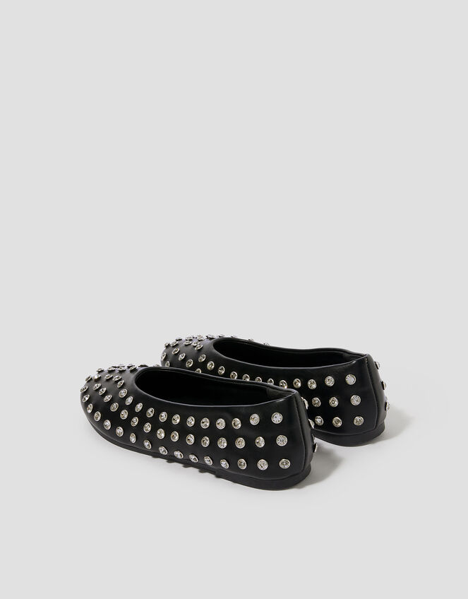 Julia Jewel Ballet Flats, Black (BLACK), large