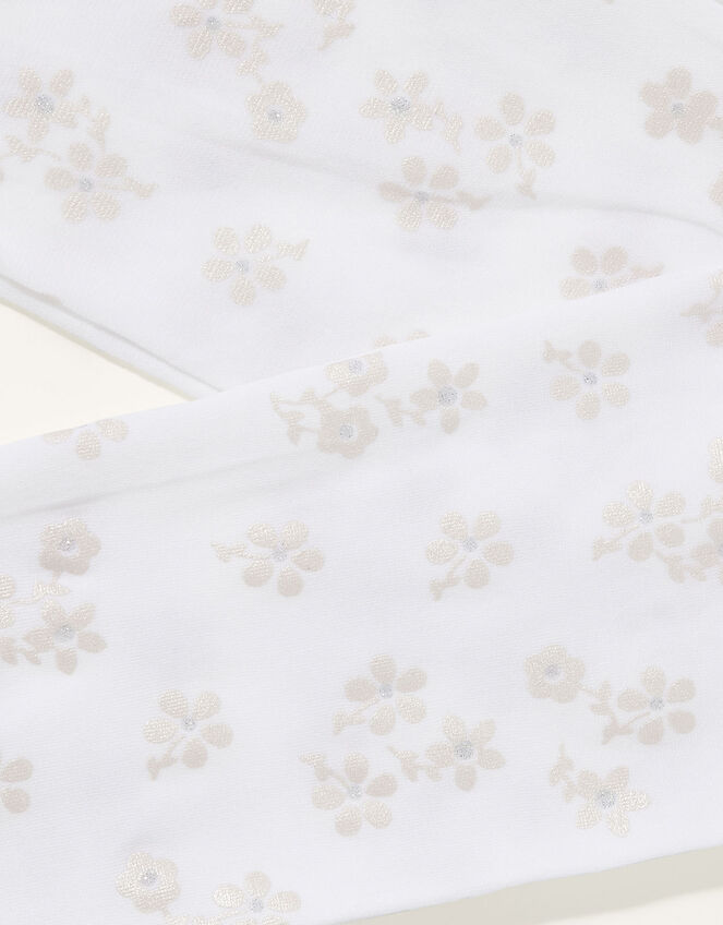 Floral Print Tights, Pink (PINK), large