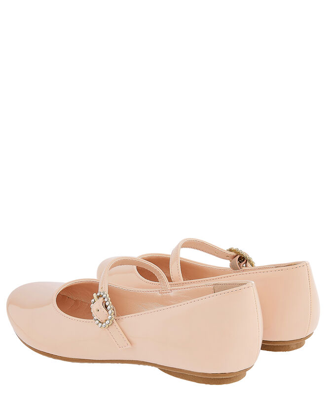 Brielle Patent Ballerina Shoes, Pink (PINK), large