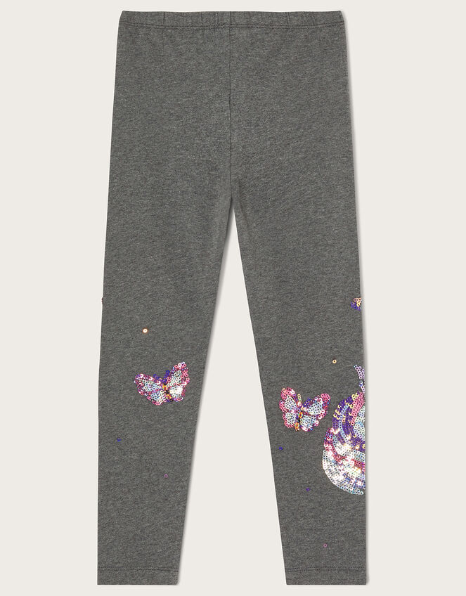 Unicorn Butterfly Leggings, Grey (GREY), large