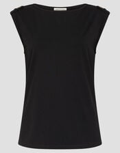 Uma Utility Jersey Tank Top, Black (BLACK), large