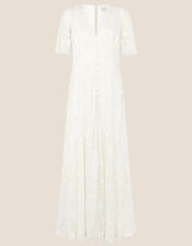 Tanja Floral Embroidered Bridal Dress, Ivory (IVORY), large