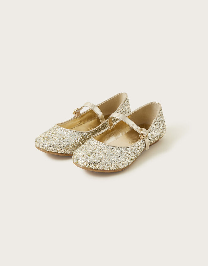 Stardust Ballerina Flats, Gold (GOLD), large