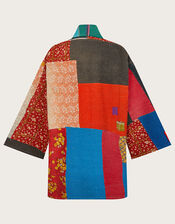 La Galeria Elefante Oversized Kantha Jacket, Multi (MULTI), large