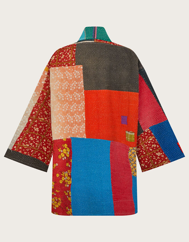 La Galeria Elefante Oversized Kantha Jacket, Multi (MULTI), large