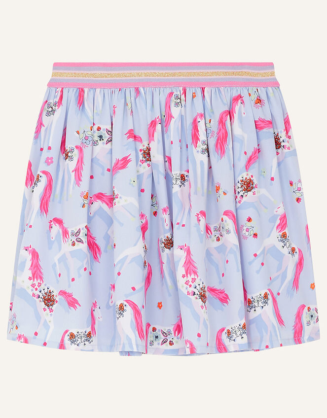 Floral Unicorn Skirt, Purple (LILAC), large